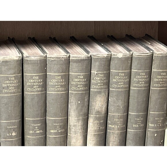 The Century Dictionary And Cyclopedia 1897 RARE Complete Set Vol 1-8 - Picture 15 of 16